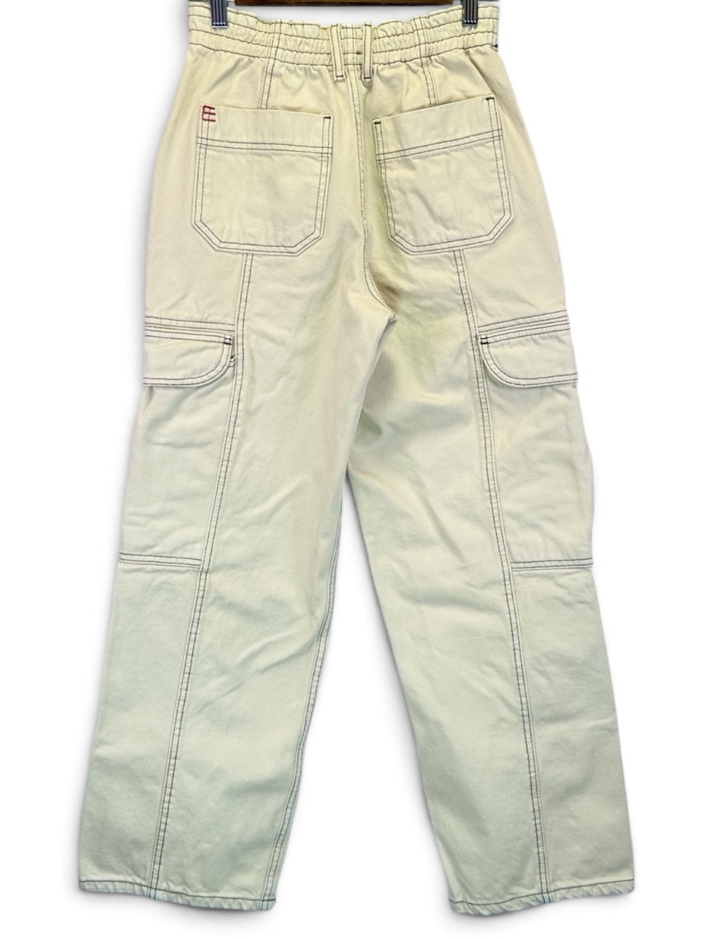 BDG Urban Outfitters Beige Cargo Pants Utility Grunge Streetwear Womens Size 26 - Picture 4 of 8